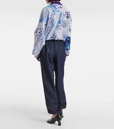 Dries Van Noten Denim straight pants | Thumbnail 5 Dries Van Noten Denim straight pants | Thumbnail 5
