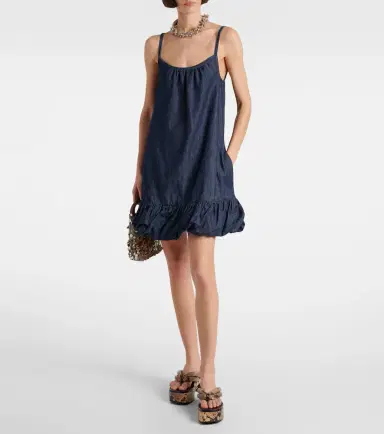 Dries Van Noten Denim minidress | Thumbnail 2 Dries Van Noten Denim minidress | Thumbnail 2