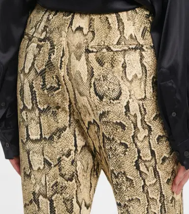 Dries Van Noten Snake-print mid-rise flared jacquard pants | Thumbnail 3 Dries Van Noten Snake-print mid-rise flared jacquard pants | Thumbnail 3