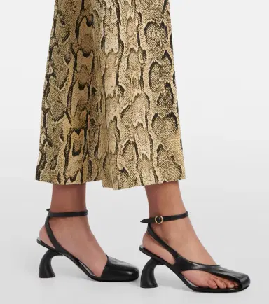 Dries Van Noten Snake-print mid-rise flared jacquard pants | Thumbnail 5 Dries Van Noten Snake-print mid-rise flared jacquard pants | Thumbnail 5