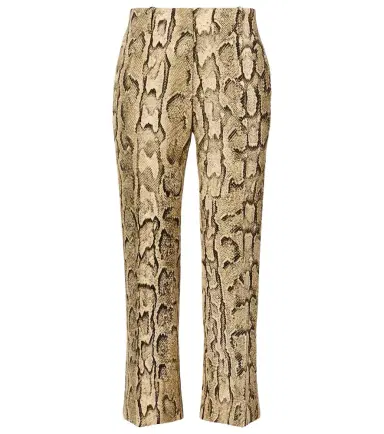Dries Van Noten Snake-print mid-rise flared jacquard pants | Thumbnail 1 Dries Van Noten Snake-print mid-rise flared jacquard pants | Thumbnail 1