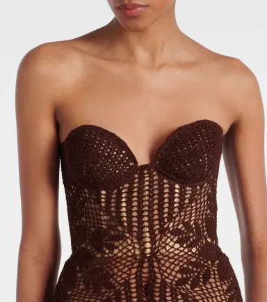 Magda Butrym Crochet cotton bustier dress | Thumbnail 2 Magda Butrym Crochet cotton bustier dress | Thumbnail 2