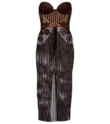 Magda Butrym Crochet cotton bustier dress | Thumbnail 1 Magda Butrym Crochet cotton bustier dress | Thumbnail 1