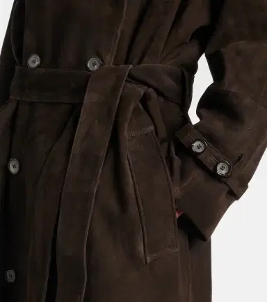 Magda Butrym Double-breasted suede trench coat | Thumbnail 4 Magda Butrym Double-breasted suede trench coat | Thumbnail 4