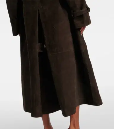 Magda Butrym Double-breasted suede trench coat | Thumbnail 5 Magda Butrym Double-breasted suede trench coat | Thumbnail 5