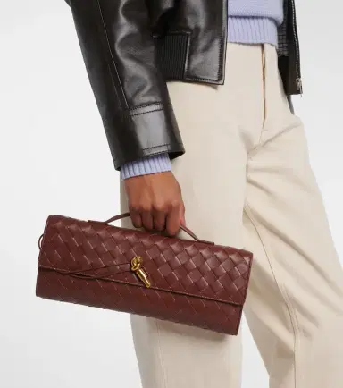 Bottega Veneta Andiamo Knot Intrecciato leather clutch | Thumbnail 3 Bottega Veneta Andiamo Knot Intrecciato leather clutch | Thumbnail 3