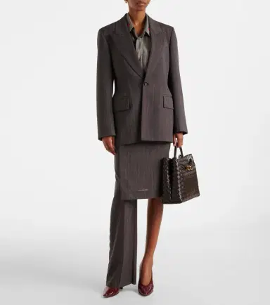 Bottega Veneta Striped wool blazer | Thumbnail 4 Bottega Veneta Striped wool blazer | Thumbnail 4