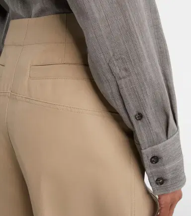 Bottega Veneta Cotton twill wide-leg pants | Thumbnail 2 Bottega Veneta Cotton twill wide-leg pants | Thumbnail 2