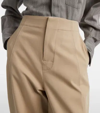 Bottega Veneta Cotton twill wide-leg pants | Thumbnail 4 Bottega Veneta Cotton twill wide-leg pants | Thumbnail 4