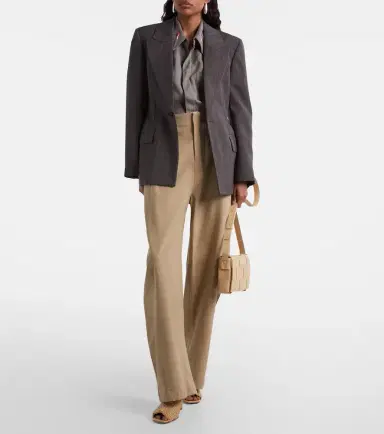 Bottega Veneta Cotton twill wide-leg pants | Thumbnail 5 Bottega Veneta Cotton twill wide-leg pants | Thumbnail 5
