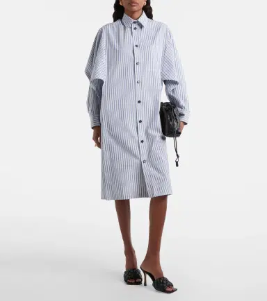 Bottega Veneta Striped cotton shirt dress | Thumbnail 3 Bottega Veneta Striped cotton shirt dress | Thumbnail 3