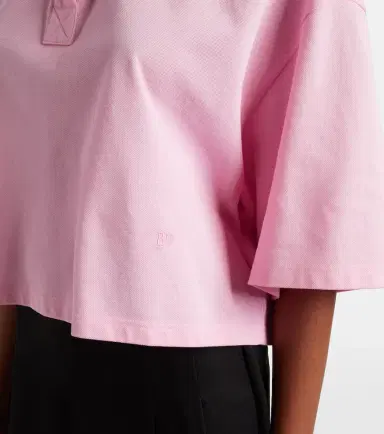 Bottega Veneta Cropped cotton polo shirt | Thumbnail 4 Bottega Veneta Cropped cotton polo shirt | Thumbnail 4