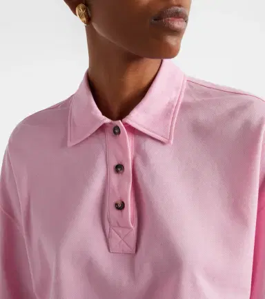 Bottega Veneta Cropped cotton polo shirt | Thumbnail 6 Bottega Veneta Cropped cotton polo shirt | Thumbnail 6
