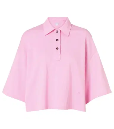Bottega Veneta Cropped cotton polo shirt | Thumbnail 1 Bottega Veneta Cropped cotton polo shirt | Thumbnail 1