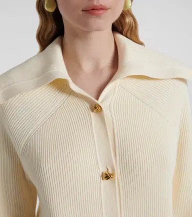 Bottega Veneta Knot ribbed-knit cotton cardigan | Thumbnail 3 Bottega Veneta Knot ribbed-knit cotton cardigan | Thumbnail 3