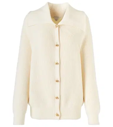 Bottega Veneta Knot ribbed-knit cotton cardigan | Thumbnail 1 Bottega Veneta Knot ribbed-knit cotton cardigan | Thumbnail 1