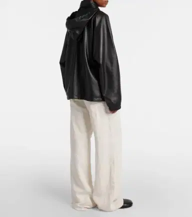 The Row Jilly oversized leather bomber jacket | Thumbnail 4 The Row Jilly oversized leather bomber jacket | Thumbnail 4