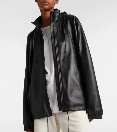 The Row Jilly oversized leather bomber jacket | Thumbnail 7 The Row Jilly oversized leather bomber jacket | Thumbnail 7