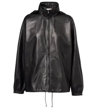 The Row Jilly oversized leather bomber jacket | Thumbnail 1 The Row Jilly oversized leather bomber jacket | Thumbnail 1