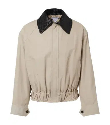 Bottega Veneta Intrecciato leather twill blouson | Thumbnail 1 Bottega Veneta Intrecciato leather twill blouson | Thumbnail 1