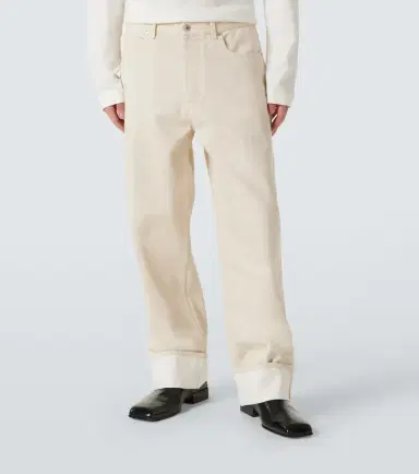 Bottega Veneta Patch-appliqué wide-leg jeans | Thumbnail 3 Bottega Veneta Patch-appliqué wide-leg jeans | Thumbnail 3