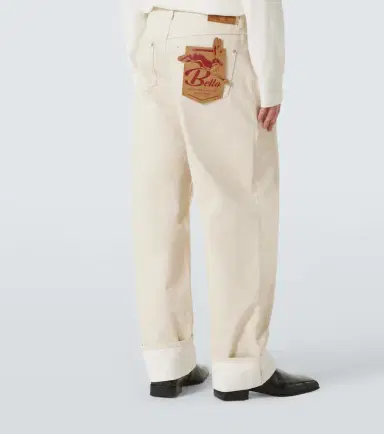 Bottega Veneta Patch-appliqué wide-leg jeans | Thumbnail 5 Bottega Veneta Patch-appliqué wide-leg jeans | Thumbnail 5