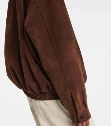 The Row Roana suede bomber jacket | Thumbnail 6 The Row Roana suede bomber jacket | Thumbnail 6