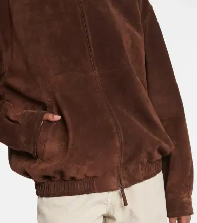 The Row Roana suede bomber jacket | Thumbnail 7 The Row Roana suede bomber jacket | Thumbnail 7