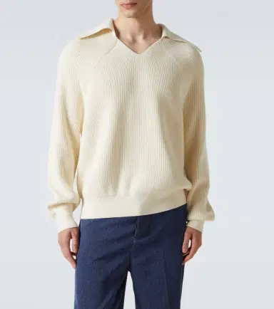 Bottega Veneta Ribbed-knit cotton polo sweater | Thumbnail 3 Bottega Veneta Ribbed-knit cotton polo sweater | Thumbnail 3