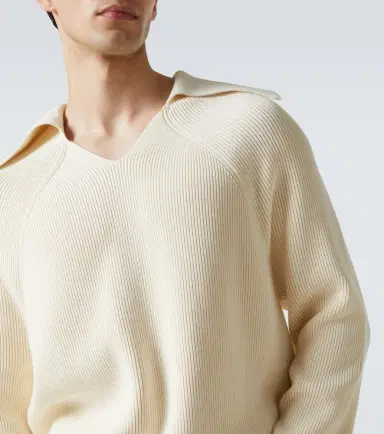 Bottega Veneta Ribbed-knit cotton polo sweater | Thumbnail 6 Bottega Veneta Ribbed-knit cotton polo sweater | Thumbnail 6