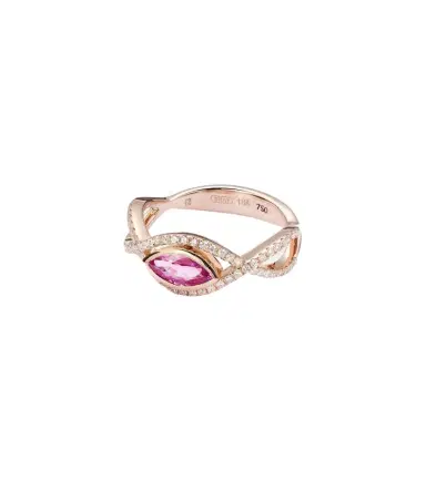 Shay Jewelry 18kt rose gold ring with sapphire and diamonds | Thumbnail 1 Shay Jewelry 18kt rose gold ring with sapphire and diamonds | Thumbnail 1
