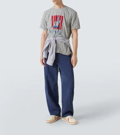 Bottega Veneta Printed cotton-blend jersey T-shirt | Thumbnail 6 Bottega Veneta Printed cotton-blend jersey T-shirt | Thumbnail 6