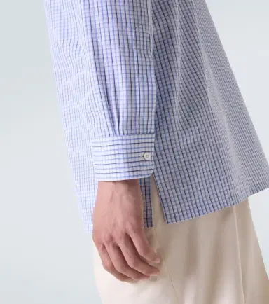 Charvet Checked cotton poplin shirt | Thumbnail 7 Charvet Checked cotton poplin shirt | Thumbnail 7