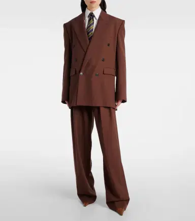 Saint Laurent Double-breasted wool gabardine blazer | Thumbnail 2 Saint Laurent Double-breasted wool gabardine blazer | Thumbnail 2