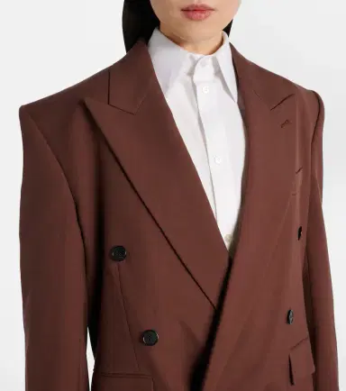 Saint Laurent Double-breasted wool gabardine blazer | Thumbnail 4 Saint Laurent Double-breasted wool gabardine blazer | Thumbnail 4