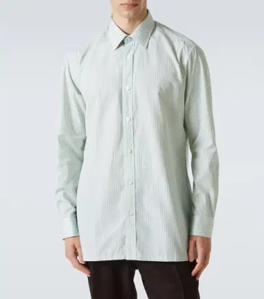 Charvet Striped cotton poplin shirt | Thumbnail 3 Charvet Striped cotton poplin shirt | Thumbnail 3