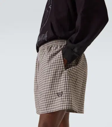 Balenciaga Checked cotton shorts | Thumbnail 3 Balenciaga Checked cotton shorts | Thumbnail 3