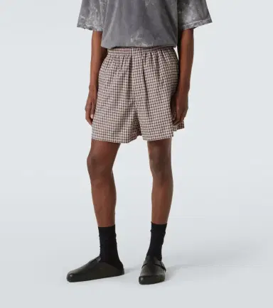 Balenciaga Checked cotton shorts | Thumbnail 6 Balenciaga Checked cotton shorts | Thumbnail 6