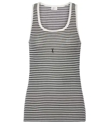 Saint Laurent Cassandre cotton jersey tank top | Thumbnail 1 Saint Laurent Cassandre cotton jersey tank top | Thumbnail 1