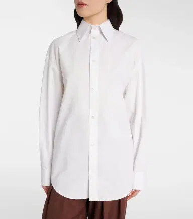 Saint Laurent Cassandre cotton poplin shirt | Thumbnail 4 Saint Laurent Cassandre cotton poplin shirt | Thumbnail 4