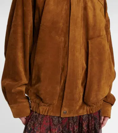 Saint Laurent Suede bomber jacket | Thumbnail 5 Saint Laurent Suede bomber jacket | Thumbnail 5
