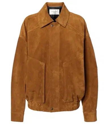 Saint Laurent Suede bomber jacket | Thumbnail 1 Saint Laurent Suede bomber jacket | Thumbnail 1