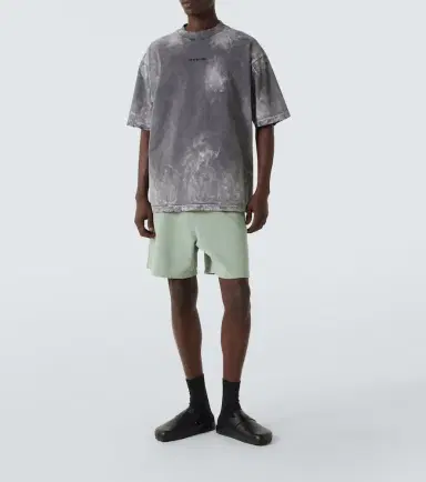 Balenciaga Logo cotton jersey shorts | Thumbnail 3 Balenciaga Logo cotton jersey shorts | Thumbnail 3