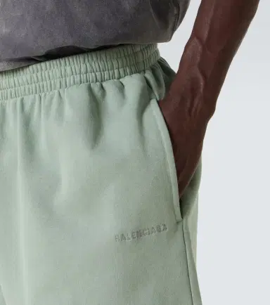Balenciaga Logo cotton jersey shorts | Thumbnail 5 Balenciaga Logo cotton jersey shorts | Thumbnail 5