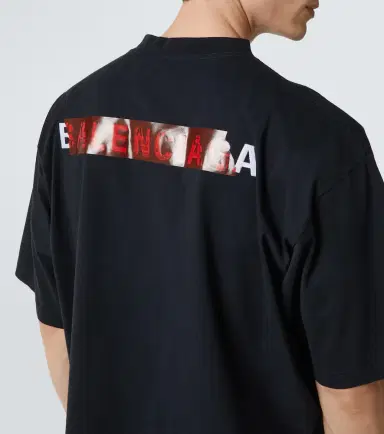 Balenciaga Logo cotton jersey T-shirt | Thumbnail 2 Balenciaga Logo cotton jersey T-shirt | Thumbnail 2