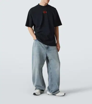 Balenciaga Logo cotton jersey T-shirt | Thumbnail 4 Balenciaga Logo cotton jersey T-shirt | Thumbnail 4