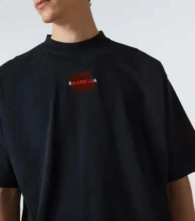 Balenciaga Logo cotton jersey T-shirt | Thumbnail 6 Balenciaga Logo cotton jersey T-shirt | Thumbnail 6