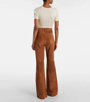 Nili Lotan Roe suede flared pants | Thumbnail 3 Nili Lotan Roe suede flared pants | Thumbnail 3