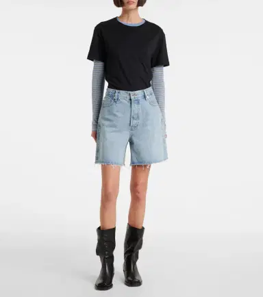 Frame Timeless denim shorts | Thumbnail 5 Frame Timeless denim shorts | Thumbnail 5