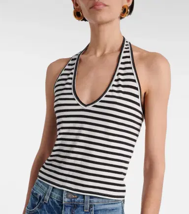 Nili Lotan Britt halterneck cotton jersey top | Thumbnail 2 Nili Lotan Britt halterneck cotton jersey top | Thumbnail 2